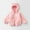 01 Pink, variant on Hicidod Baby Fleece Jackets Soft Winter Warm Fleece Hoodies Coats Cute Solid Color Zipper Long Sleeve Outwear