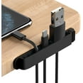 thumbnail image 4 of Clips para cables, 1 paquete de organizador de cables, cargador, gestión de cables para organizar el hogar, la oficina, el escritorio, el teléfono, el cable del coche, soportes autoadhesivos, 4 of 5