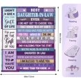 thumbnail image 5 of Daughter in Law Gifts, Gifts for Daughter in Law, Daughter in Law Gifts from Mother in Law, Daughter in Law Birthday Gifts Ideas, Future Daughter in Law Gifts for Mothers Day Blanket 60"x80", 5 of 6