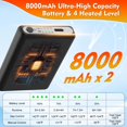 thumbnail image 2 of Calcetines térmicos Youtelit, baterías recargables de 8000 mAh, 10 h de calor, 2 of 7