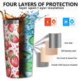thumbnail image 3 of White Strawberry Plants Fruit 10oz Tumblers Stainless Steel Tumbler with Lid and Straw,Vacuum Insulated Double Wall Travel Tumbler Cups with Cleaning Brush for Coffee, Tea, 3 of 4