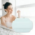 thumbnail image 4 of Unique Bargains 1 Pc Double Row Suction Cups Bath Pillow for Head and Neck Light Blue, 4 of 6