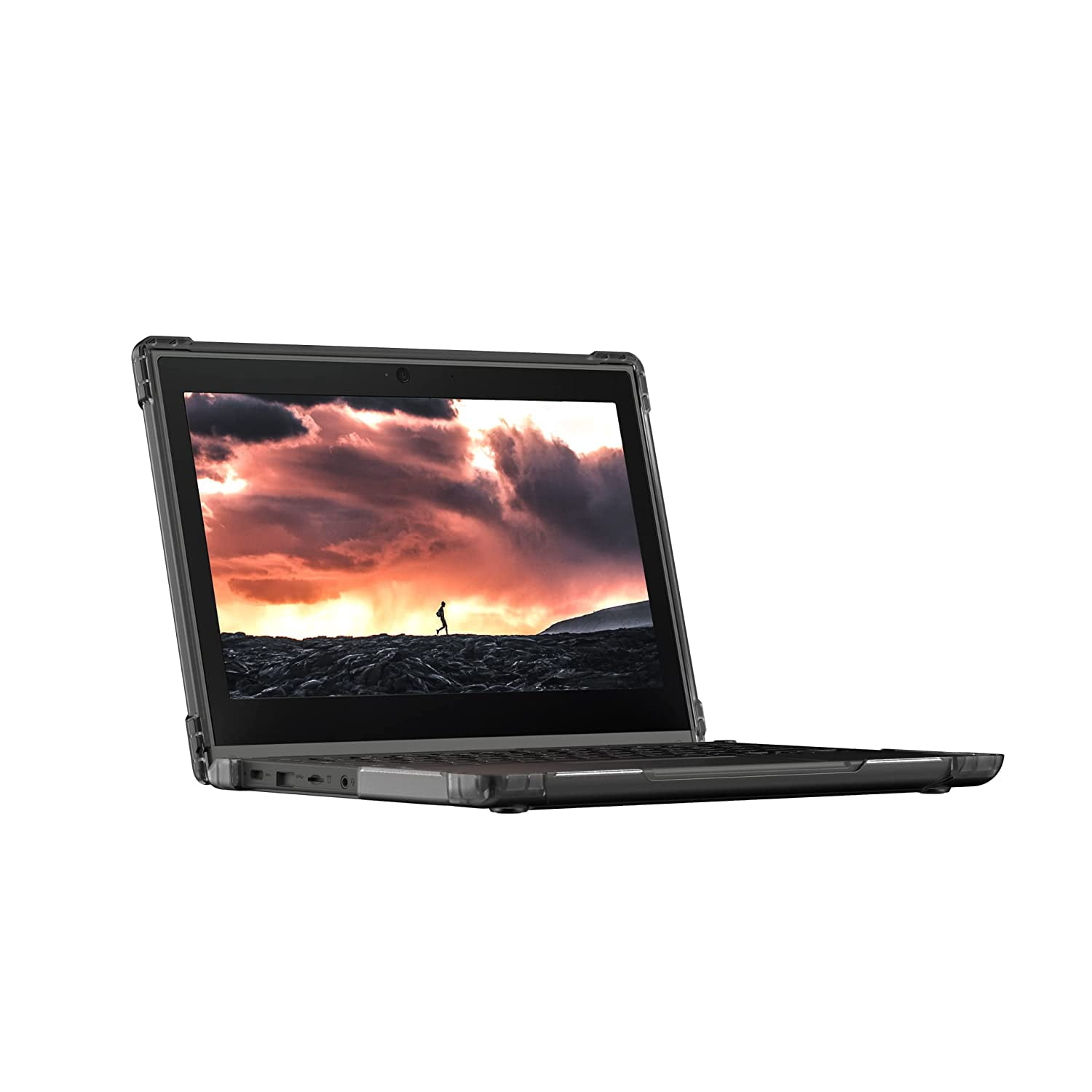 UAG Lenovo Chromebook 300E G2 Case, 11.6-inch Laptop for Education - Shock Absorbing, Heavy Duty, Rugged Lightweight Drop Protective Cover, Plyo Transparent Ash