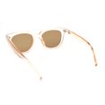 thumbnail image 4 of Womens Iconic Hipster Horn Rim Mod Plastic Sunglasses Peach - Brown, 4 of 4