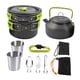thumbnail image 4 of Kit de utensilios de cocina para acampar, plegable, para viajes, barbacoas y pesca. Verde, 4 of 8