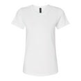 thumbnail image 5 of Gildan Women's Softstyle Crew Neck T-Shirt, Short Sleeve Semi-Fitted Cotton Tee, White, S, 5 of 5