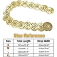 thumbnail image 7 of YooGuoGuo Wide Disc Belt for Women Vintage Leather Hollow Out Round Belt Western Waist Belt, 7 of 7