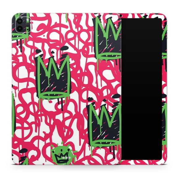 DesignSkinz Modern Graffiti Crown V1 Full-Body Skin Decal Wrap Cover for iPad (A1219/A1337)