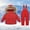 29 Red, variant on Baby Snowsuit Toddler Girl Snow Suit Winter Coat and Snow Bib Pants Boy Ski Suits Solid Windproof Waterproof Cold Weather Clothers
