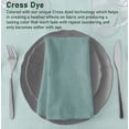 thumbnail image 6 of Ruvanti Cloth Napkins Set of 12, 18x18 Reusable Napkins Cloth Washable, Soft & Durable Table Napkins, Polycotton Chambray Dinner Napkins for Parties, Christmas, Thanksgiving, Weddings - Teal, 6 of 10