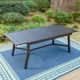 thumbnail image 2 of Summit Living 9-Piece Outdoor Dining Set with Extendable Table for 8-Person, All-Weather Metal Furniture, Black, 2 of 11