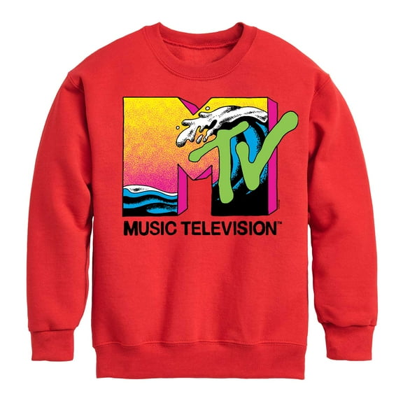 MTV Logo - Ocean Wave - Toddler And Youth Crewneck Fleece Sweatshirt