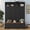 Black + MDF, variant on Farmhouse Hall Tree with Bench, 4-in-1 Entryway Coat Rack Storage Organizer, Black, 76.7 in H x 59 in L x 17.9 in W