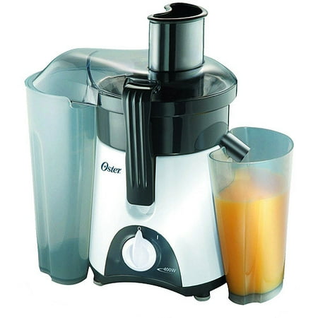 Oster 3157 400-Watt Single-Speed Juice Extractor, White/Grey