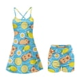 thumbnail image 5 of Yuyamidu Capybara Womens Tennis Dress Built in Shorts with Pockets 2 Piece Sets Lemon Athletic Golf Dresses Comfy Active Workout Dress Size L, 5 of 7
