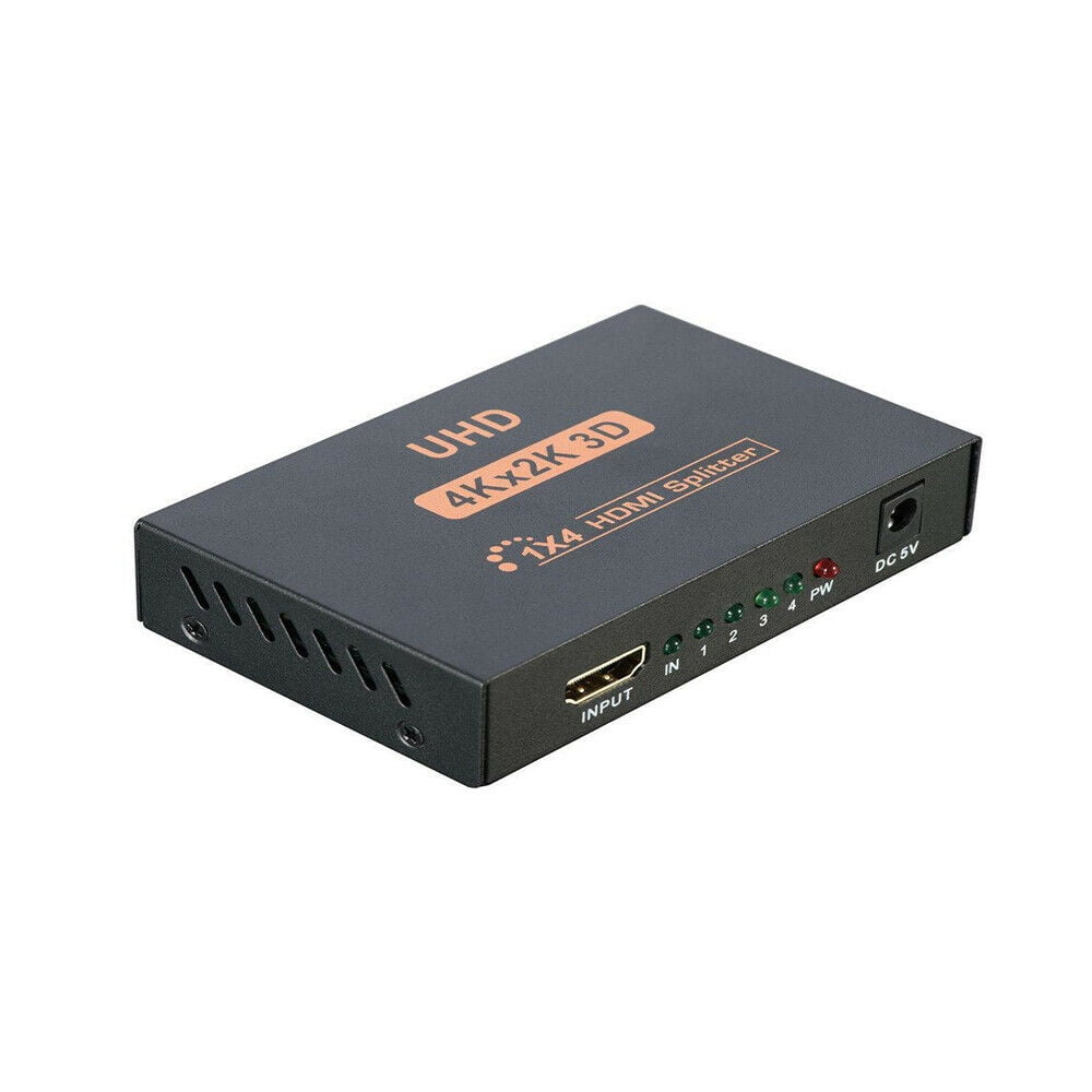 4 Port HDMI Y Splitter 1 In 4 Way Output Mirror Display Audio Video HD