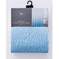 thumbnail image 2 of Artisan 34 Printed Ombre 3D Textured Embossed Shower Curtain-Teal, 2 of 2