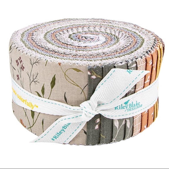 Riley Blake - Threads of Grace 2.5" Rolie Polie by Kassidy Grace 40 pcs