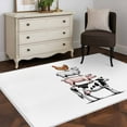 thumbnail image 4 of 2.7x5 Washable Area Rug, Farm Animals Non-Slip Rectangle Rug for Bedroom Bedside, Cow Pig Chickens Countryside White Background Indoor Floor Mat for Home Decor, 4 of 9