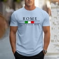 thumbnail image 2 of XIAOCHA Mens Rome Graphic Tee Short Sleeve Crew Neck Top Soft Casual Travel Shirt, 2 of 5