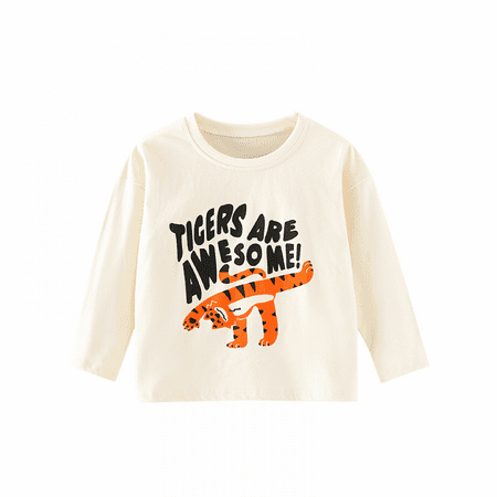 

ONTNO Toddler Round Neck Long Sleeve Pullover Sweatshirt