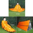 thumbnail image 3 of CSChome Survival Tent Disposable Emergency Tent Portable Thermal Blanket Sleeping Lifesaving First Aid Blanket, 3 of 7
