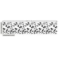 thumbnail image 2 of Ambesonne East Fabric by the Yard Upholstery, Sakura Blooom Silhouette, 3 Yards, Black White, 2 of 4