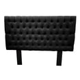 thumbnail image 2 of Cabecera EL BAZAR STORE Capitonada Soho Matrimonial Negro 10 cm 150 cm, 2 of 5