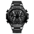 thumbnail image 3 of SMAEL Alloy Dial Quartz Digital Watch Men Military Waterproof Dual Display Backlight Outdoor Sports Stopwatch, 3 of 10