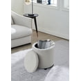 thumbnail image 2 of Hometrends  Boucle Storage With Lid, 2 of 8