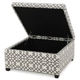 thumbnail image 2 of Square Storage Ottoman in Gray, 2 of 5