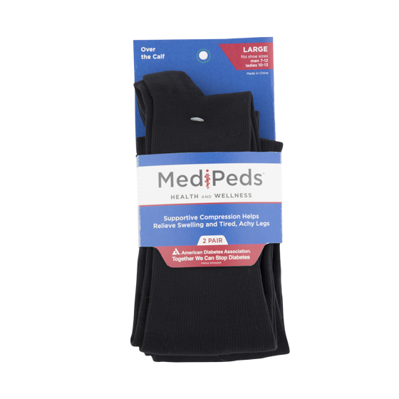 MediPeds - MediPeds Compression Over the Calf, Large, 2-Pack - Walmart.com