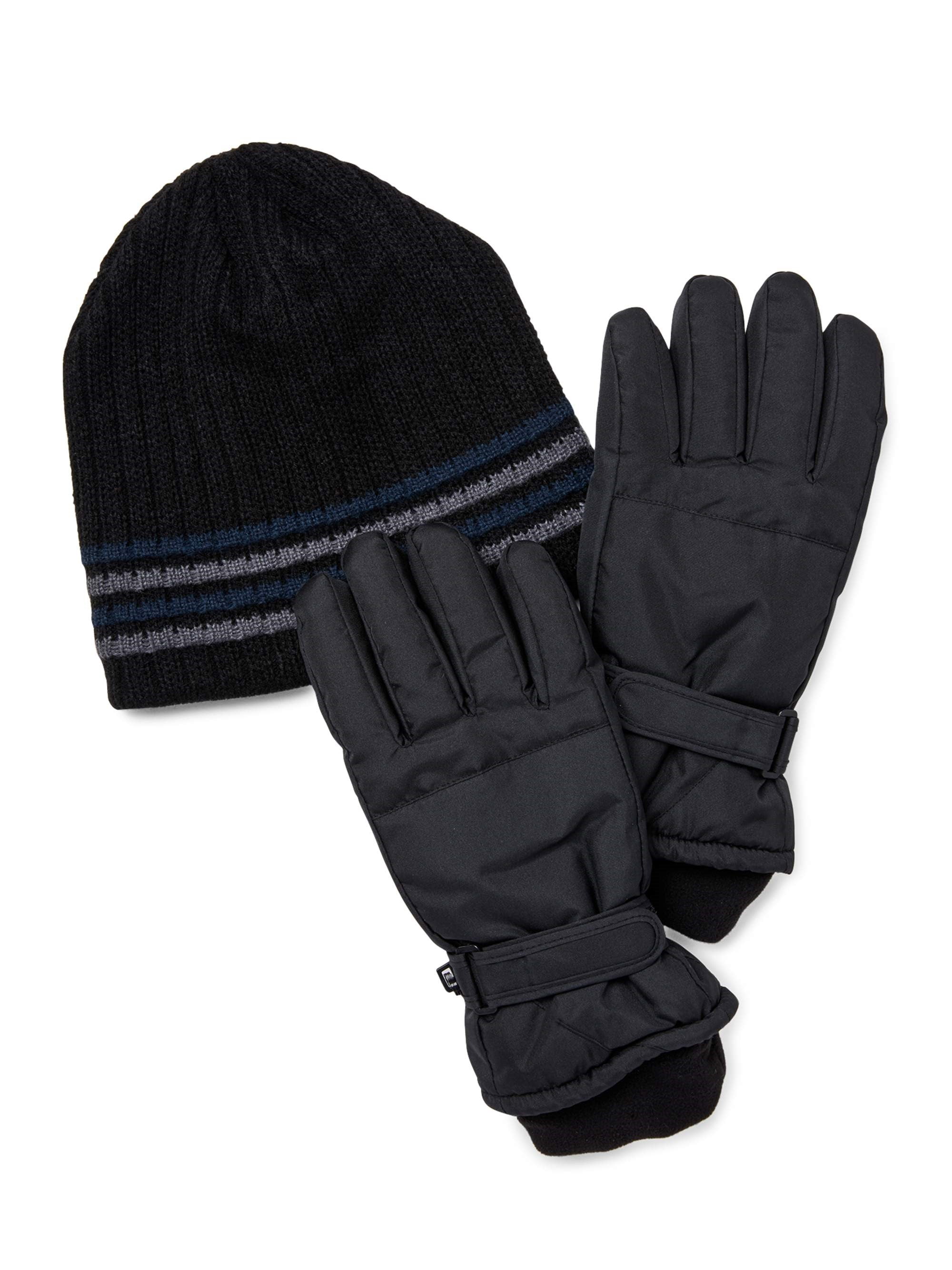 Isotoner Men's Ski Gloves and Hat, 2-Piece Set - Walmart.com