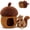 Brown-Squirrel, variant on MorisMos 12in Acorn House & Squirrel Plush Set, Hide-and-Seek Stuffed Animal Toy