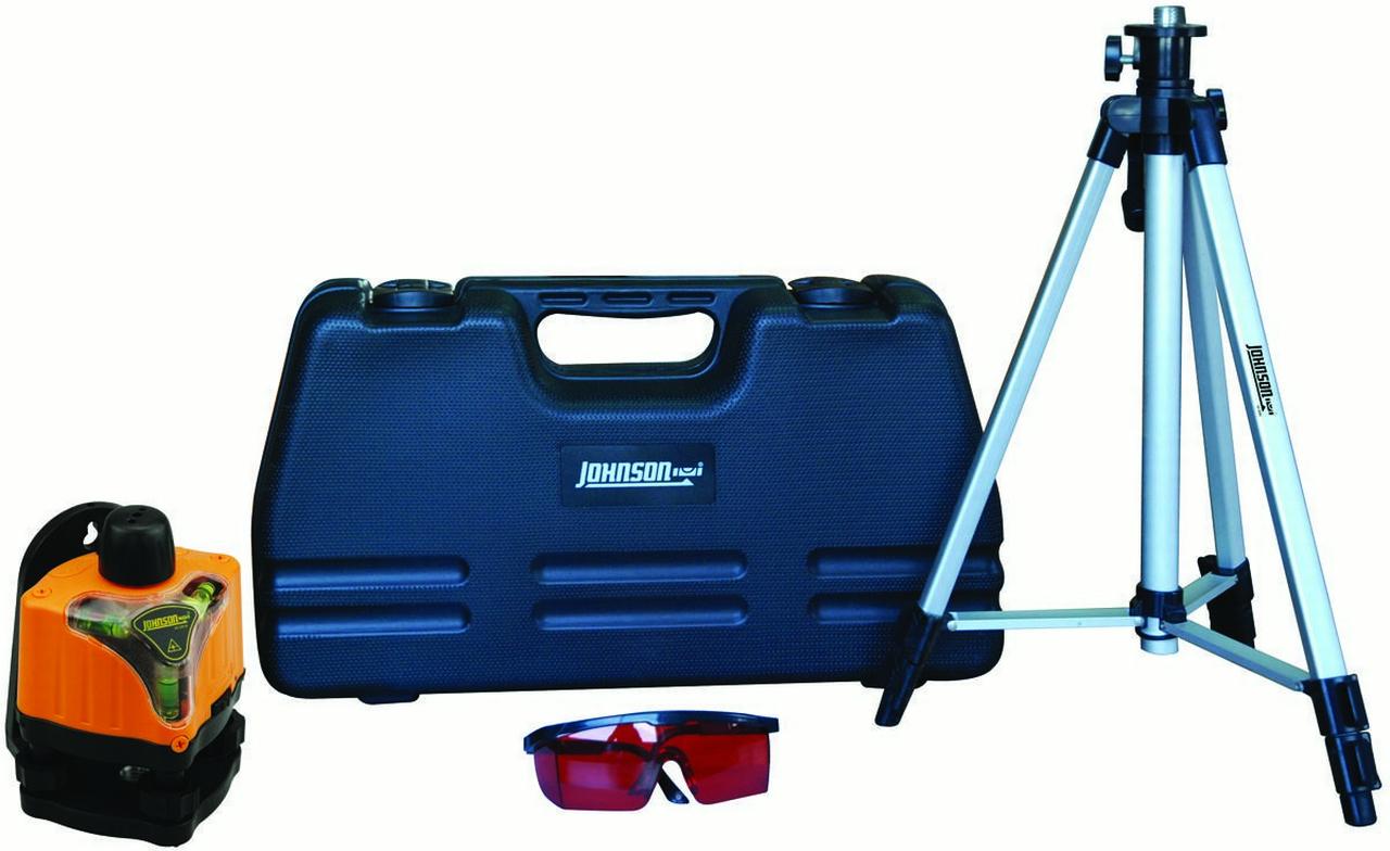 Johnson 40-0918 Manual Leveling Rotary Laser Level 1/8 in at 30 ft 200 ft  AA Battery - Walmart.com