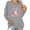 Gray, variant on Sexlip Casual Long Sleeve Round Neck Blouse Loose Fit Comfortable Print Top Stylish Pullover Shirt Women's Clothing Suitable for Daily Wear Party Vacation White S