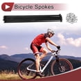 thumbnail image 2 of 38 Set 14G Bicycle Spokes 290mm Bike Wheel Spokes Carbon Steel Black, 2 of 7