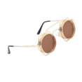 thumbnail image 4 of retro Steampunk, parasoles para exteriores, protección , anteojos circulares góticos , anteojos de bloqueo para mujeres y , marrón Sunnimix gafas de sol steampunk, 4 of 7