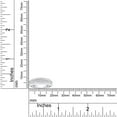 thumbnail image 5 of AFFY 0.25CT Moissanite Diamond Channel Set Men's Engagement Ring in 14K White Gold over Silver-8, 5 of 6