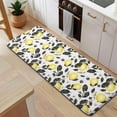 thumbnail image 5 of Yellow Lemon Fruit Berries White Pattern Kitchen Rug Mat,Kitchen Runner Rugs Non Skid Washable,Decorative Kitchen Floor Mats for Kitchen,Sink,Laundry,17"x47.2", 5 of 7