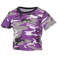 thumbnail image 1 of Rothco Women's Camo Crop Top - Ultra Violet, 1 of 2