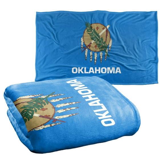 Oklahoma Flag Silky Touch Super Soft Throw Blanket 36" x 58"