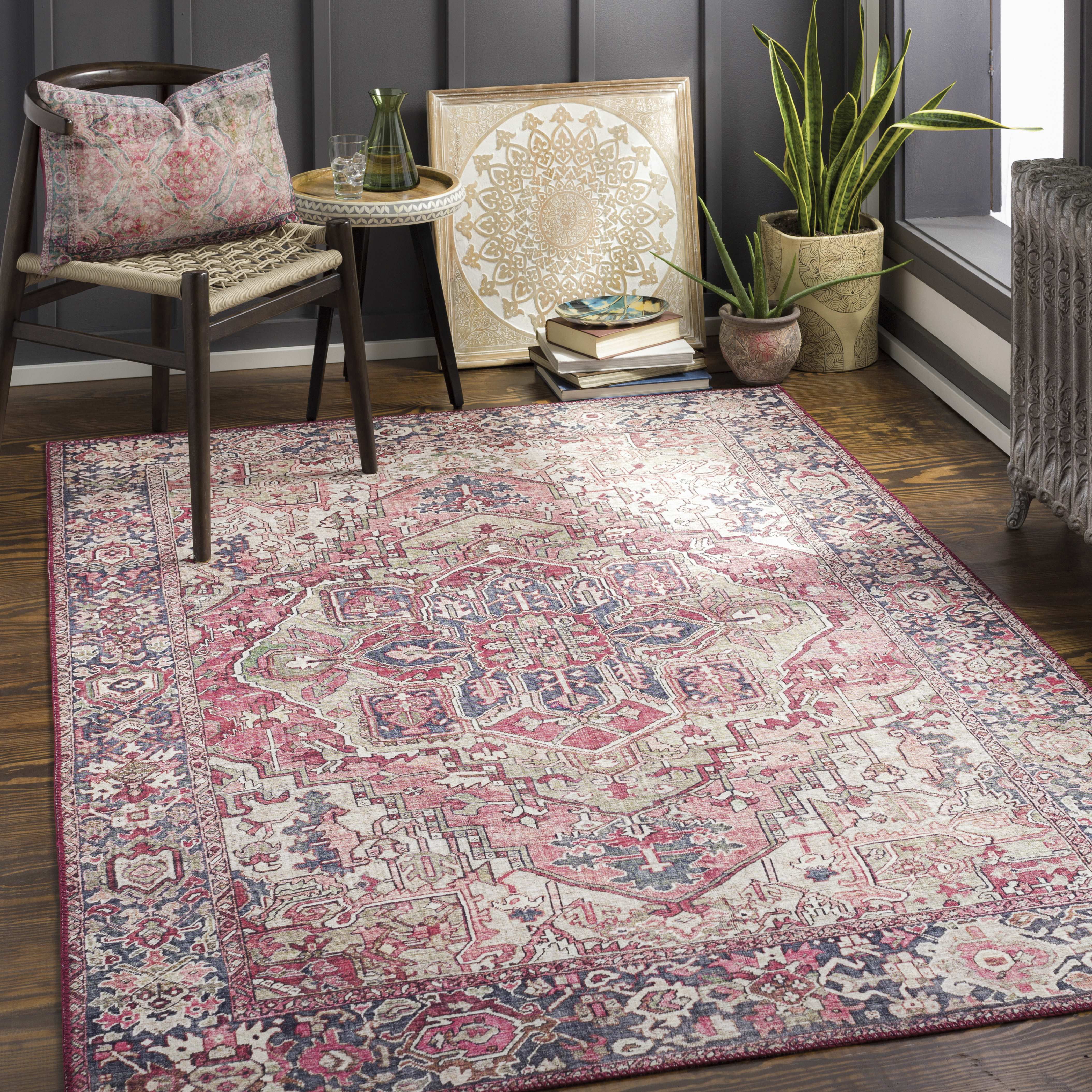 Chocolate Brown And Pink Rugs