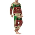 thumbnail image 2 of Fotbe Christmas Vintage Red Truck Pattern Long Sleeve Pajama Set for Men,Sleepwear Set,2-piece Loungewear Set,Soft PJs Comfy Nightwear with Pockets-X-Large, 2 of 7