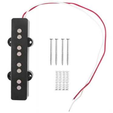 Pro Electric Bass Open Type Noiseless Bridge Pickup For 4 String Style,Black 95x18.3Mm
