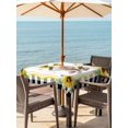 thumbnail image 3 of Outdoor Tablecloth with Umbrella Hole for Patio/Picnic/Party/Camping, Sunflower Pig Waterproof Table Cloth Square Cover Washable, Summer Eucalyptus Black Buffalo Plaid (60"x 60"), 3 of 8