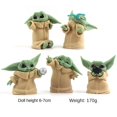 thumbnail image 1 of Juego de 5 figuras de anime Star Wars Yoda, juguete de acción, modelo Mandalorian, 11 Afortunado Sencillez, 1 of 2