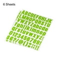 thumbnail image 3 of Uxcell 25mm Height Self Adhesive Waterproof Vinyl Letter Number Sticker Set 6 Sheet Light Green, 3 of 6