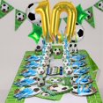 thumbnail image 3 of Globos de fútbol Kwuz 40" dorado número 10 para decoración de fiesta, 3 of 7