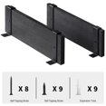 thumbnail image 4 of Lavievert Floating Shelves Wall Mounted Set of 2, Rustic Wood Wall Storage Shelves for Bedroom, Living Room, Bathroom, Kitchen, Office - Black, 4 of 7